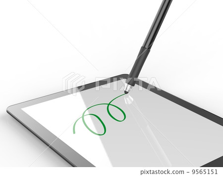 Stylus pen rubber drawing 9565151