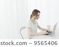Personal computer and female 9565406