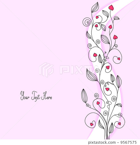 Floral background with copy space for text 9567575