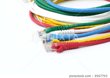 colorful UTP ethernet cables LAN 9567703