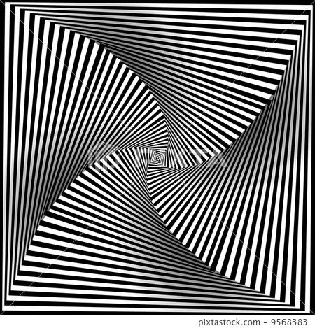 Black and White Opt Art Background - Stock Illustration [9568383] - PIXTA