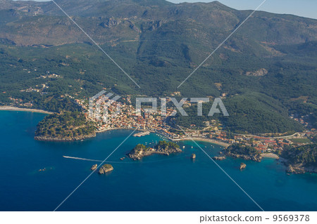 Aerial landscape of Parga Aerial landscape of Parga 9569378