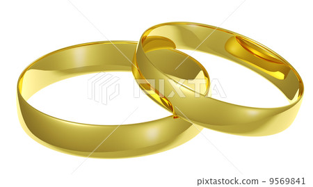 Two golden wedding rings Two golden wedding rings 9569841