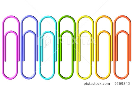 Colored paperclips collection Colored paperclips collection 9569843