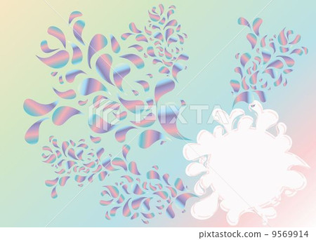Beautiful curls on a multi-colored background Beautiful curls on a multi-colored background 9569914