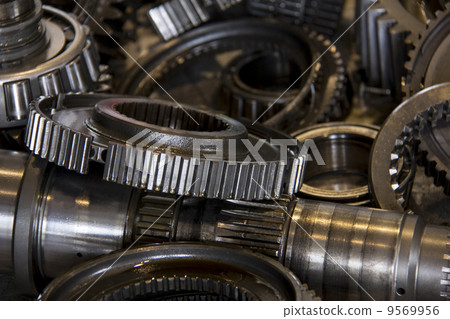 close-up of gears close-up of gears 9569956