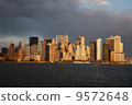 Manhattan Skyline at sunset 9572648