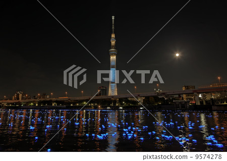 東京晴空塔 點燈 夜景 9574278