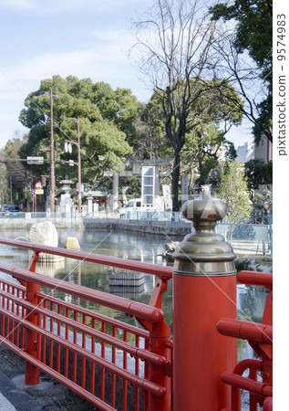 Sumiyoshi神社的Tenryu池塘 9574983