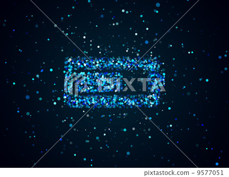 Medium Battery symbol on blue background 9577051