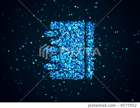 book bokeh in blue background 9577052