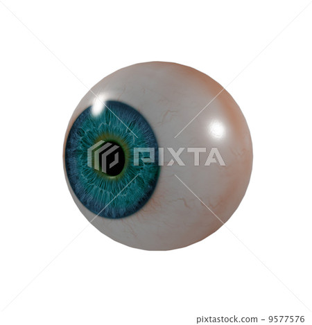 3d render Eye Ball - side view 9577576