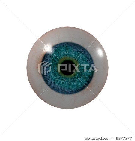 3d render Eye Ball - front view 9577577