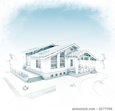house project - Stock Illustration [9577598] - PIXTA