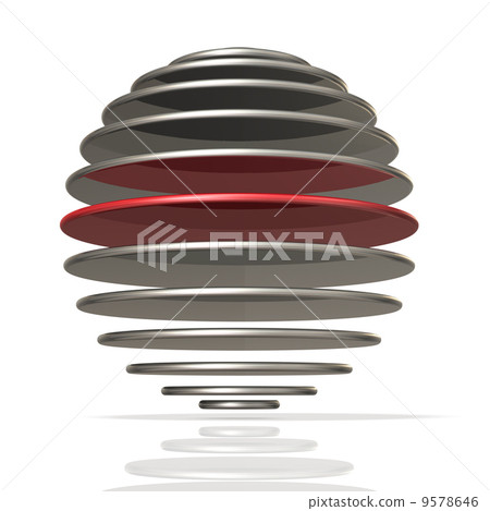 Slit-like spherical model - Stock Illustration [9578646] - PIXTA