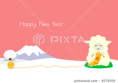 Winter sheep Winter sheep 9579509