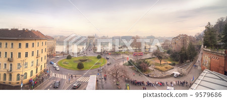Panoramic view of city Budapest 9579686