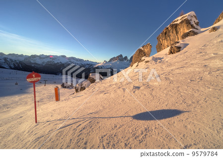 Winter mountains in Italian Alps Winter mountains in Italian Alps 9579784