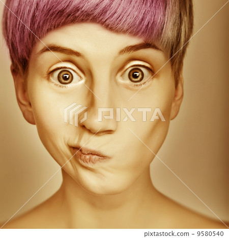 hair style colorful emotive girl portrait hair style colorful emotive girl portrait 9580540