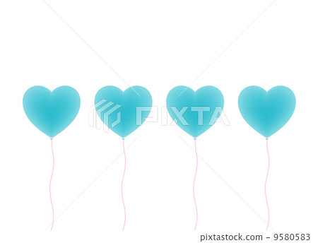 Heart balloon illustration 9580583