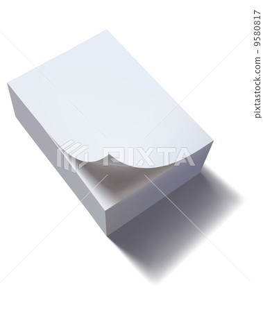 Close up of stack of papers with curl Close up of stack of papers with curl 9580817