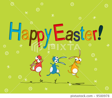 Happy Easter greeting card 9580978
