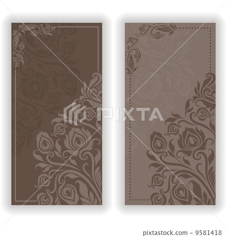 Vector template design for invitation 9581418