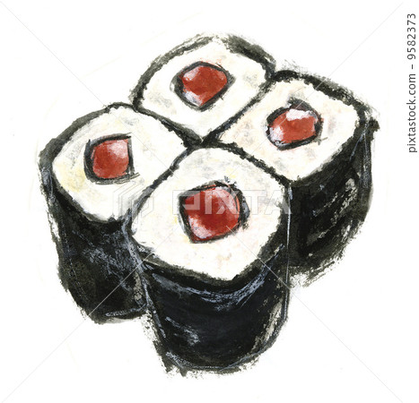 sushi, tunroll, japanese food 9582373
