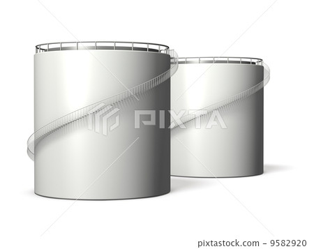 Miniature model of oil tank tank 9582920