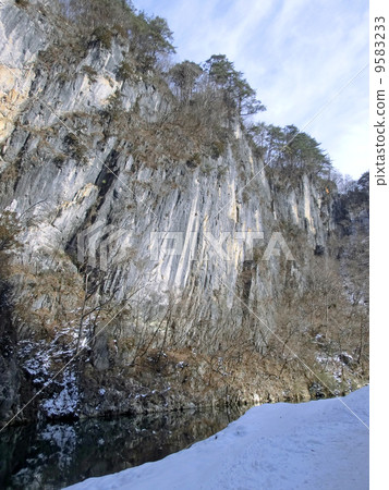 岩手縣一關市的猊鼻峽(錦壁岩) 岩手縣一關市的猊鼻峽(錦壁岩) 9583233