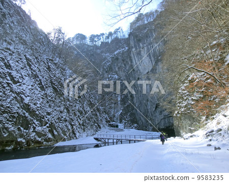 岩手縣一關市的猾鼻峽(Ogeibiwa Rock) 岩手縣一關市的猾鼻峽(Ogeibiwa Rock) 9583235