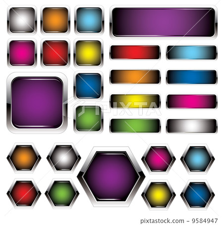 vector buttons - Stock Illustration [9584947] - PIXTA
