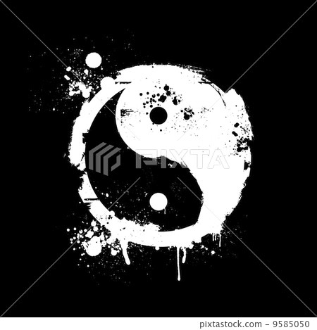 grungy yin yang 9585050
