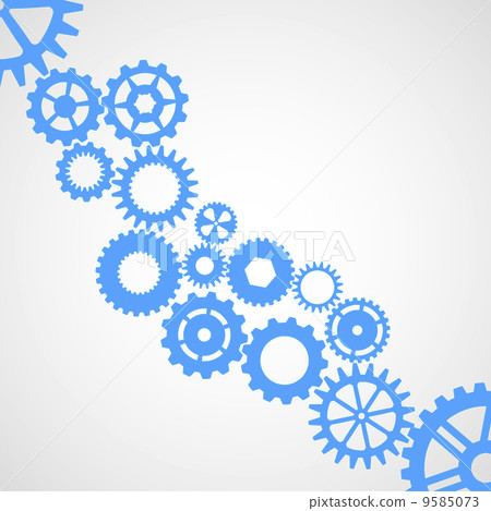 blue cogwheels 9585073