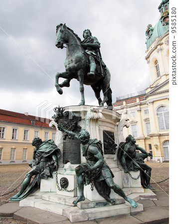German Berlin Charlottenburg Palace Horseman statue of Friedrich-Wilhelm's electorate 9585180
