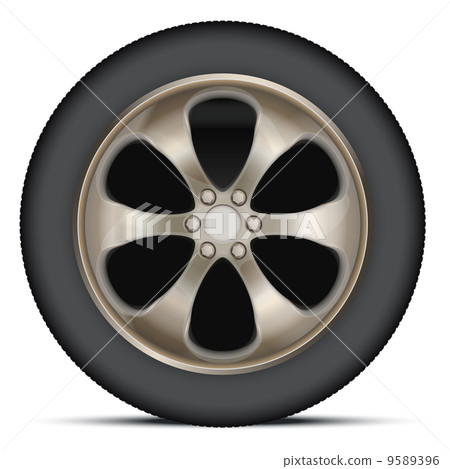 Illustration Wheel of car.  9589396