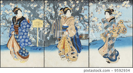 江戶美麗的畫 9592934