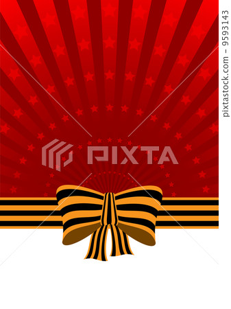 greeting card with red stars 9593143