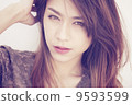 A portrait of a beautiful asian woman. 9593599