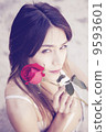 A portrait of a beautiful asian woman. 9593601