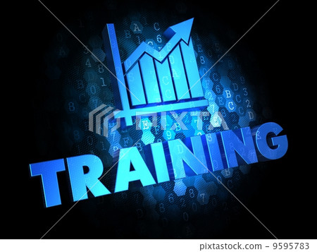 Training Concept on Digital Background. Training Concept on Digital Background. 9595783