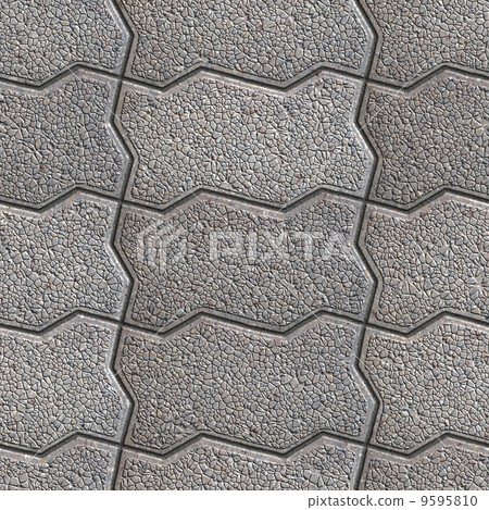 Grainy Paving Slabs. Seamless Tileable Texture. 9595810