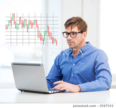 man working with laptop at home 9597543