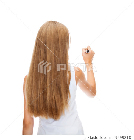 girl in blank white shirt drawing something girl in blank white shirt drawing something 9599218