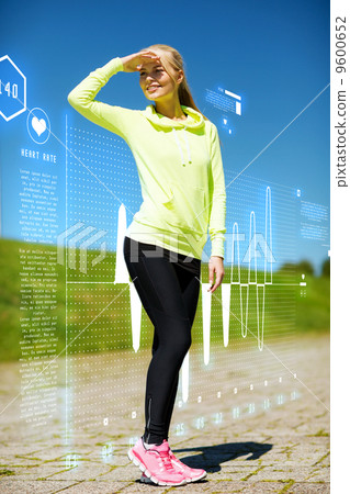 woman doing sports outdoors woman doing sports outdoors 9600652