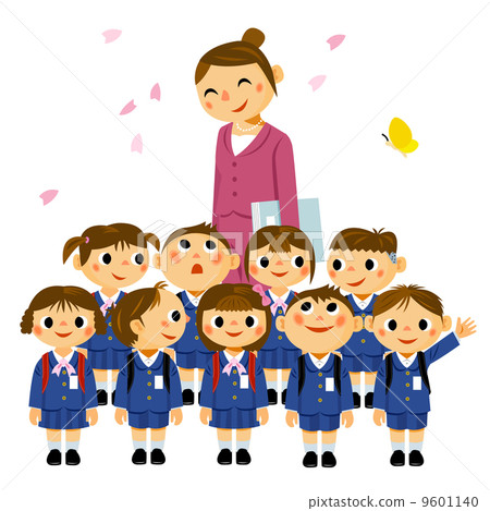 First Grade Pika Pika Stock Illustration