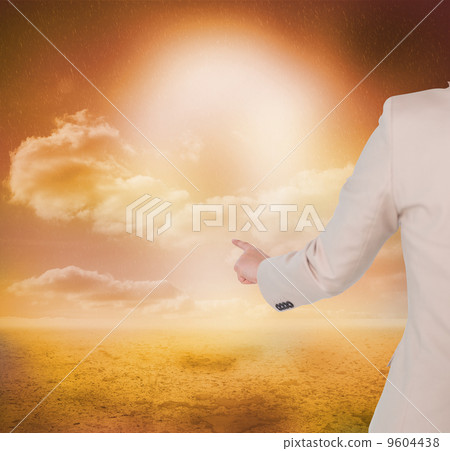 Composite image of businesswoman pointing Composite image of businesswoman pointing 9604438