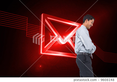 Composite image of smiling asian businessman 9608148