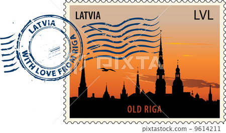 Postmark from Latvia 9614211