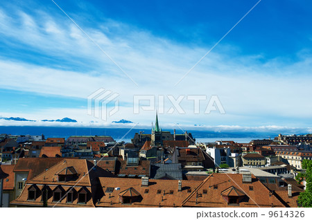 Skyline of Lausanne 9614326